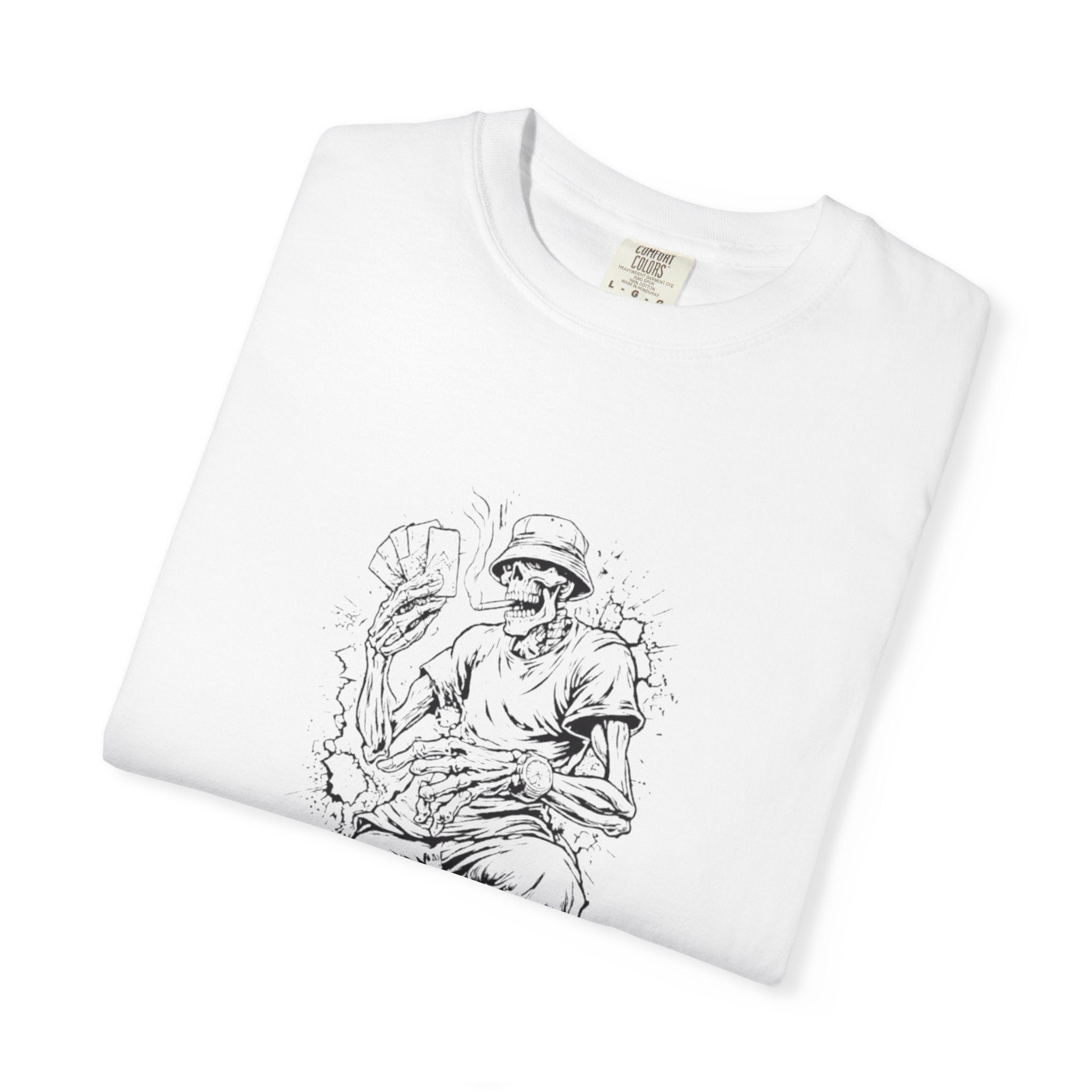 Gambling Skull + Signature Graffiti Logo Graphic Tee | Streetwear | Niccasso