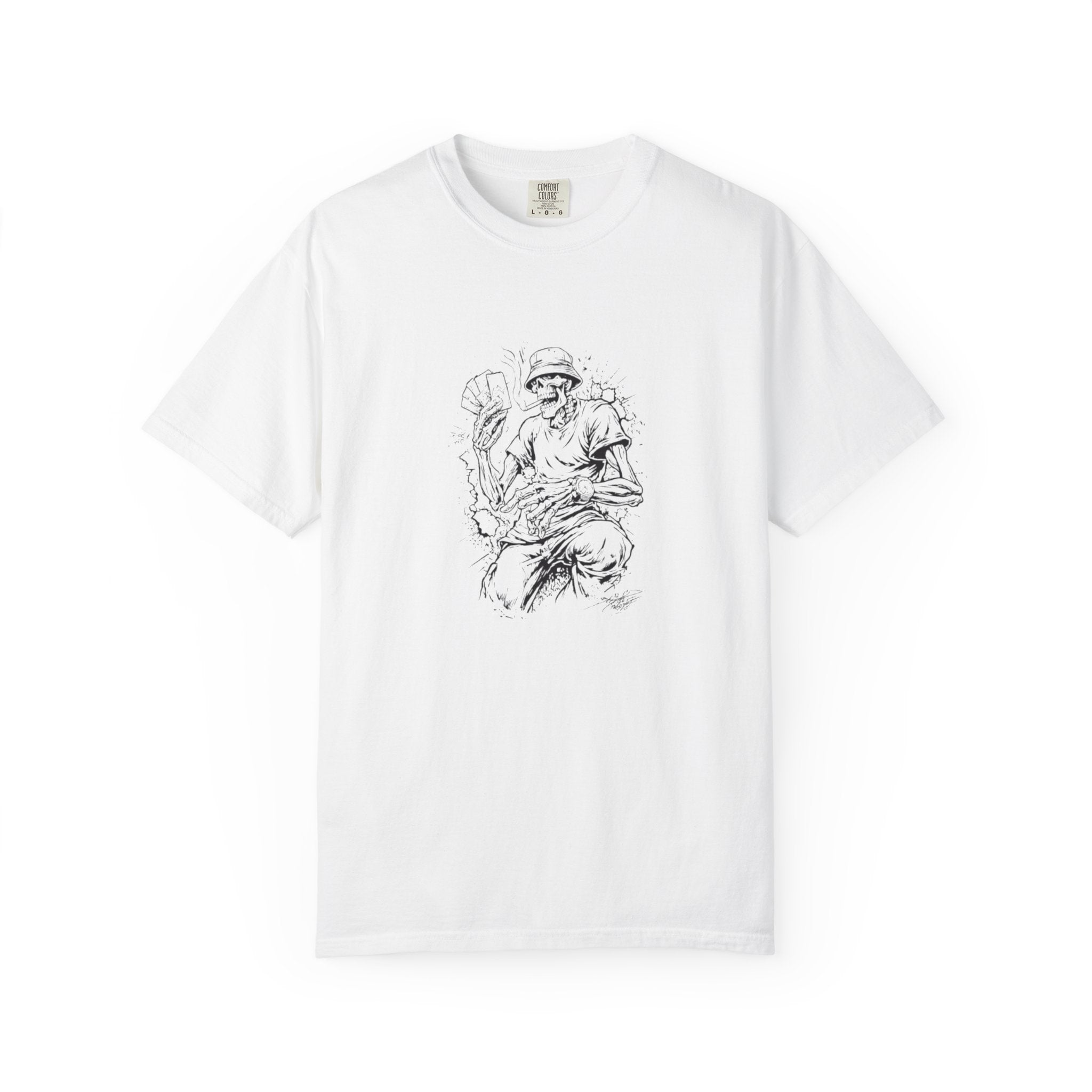 Gambling Skull + Signature Graffiti Logo Graphic Tee | Streetwear | Niccasso