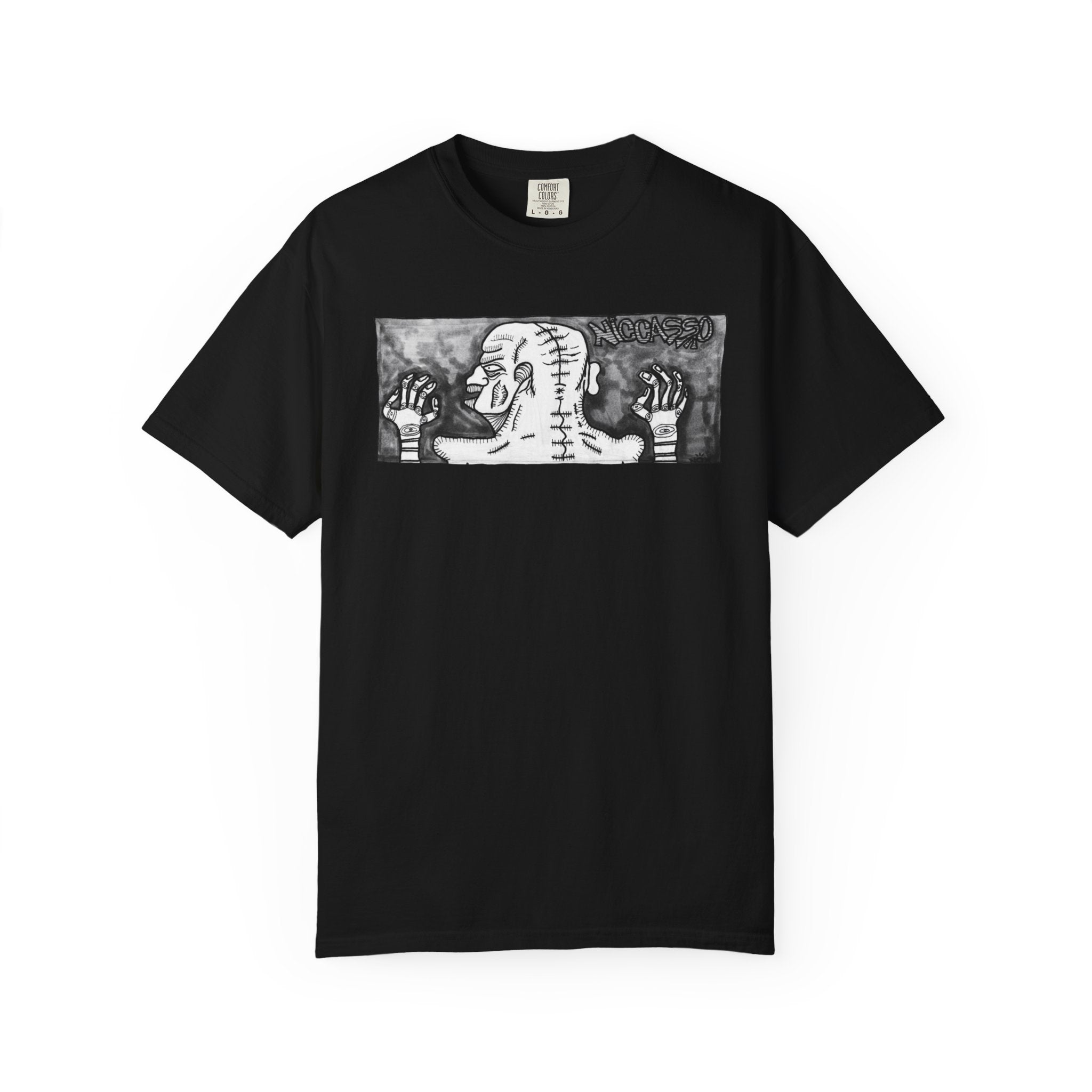 Golden Mind | Graphic Tee | Niccasso x Nox | Black&White Edition
