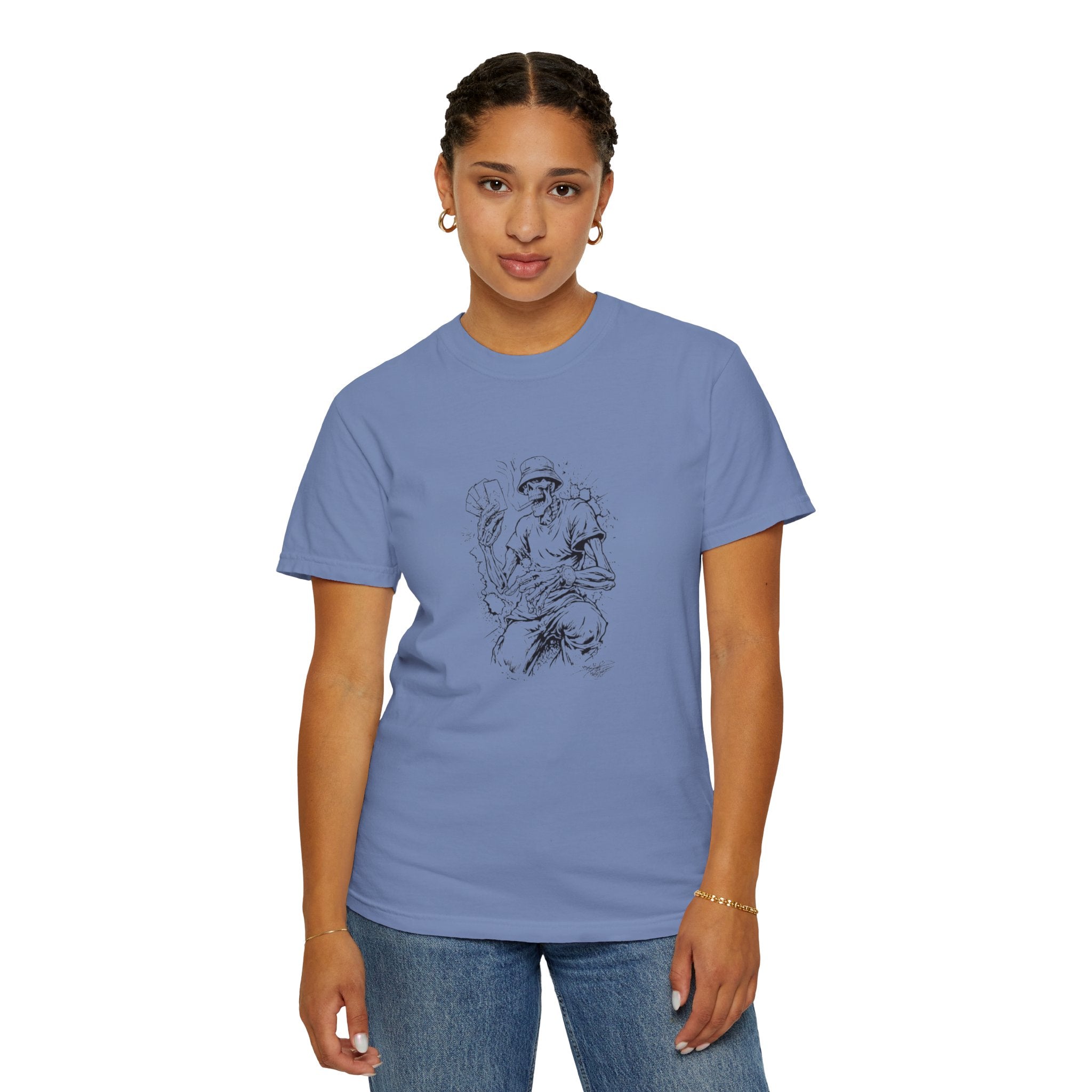 Gambling Skull + Signature Graffiti Logo Graphic Tee | Streetwear | Niccasso
