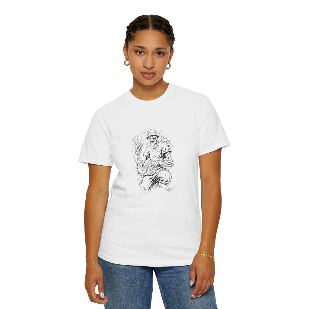 Gambling Skull + Signature Graffiti Logo Graphic Tee | Streetwear | Niccasso