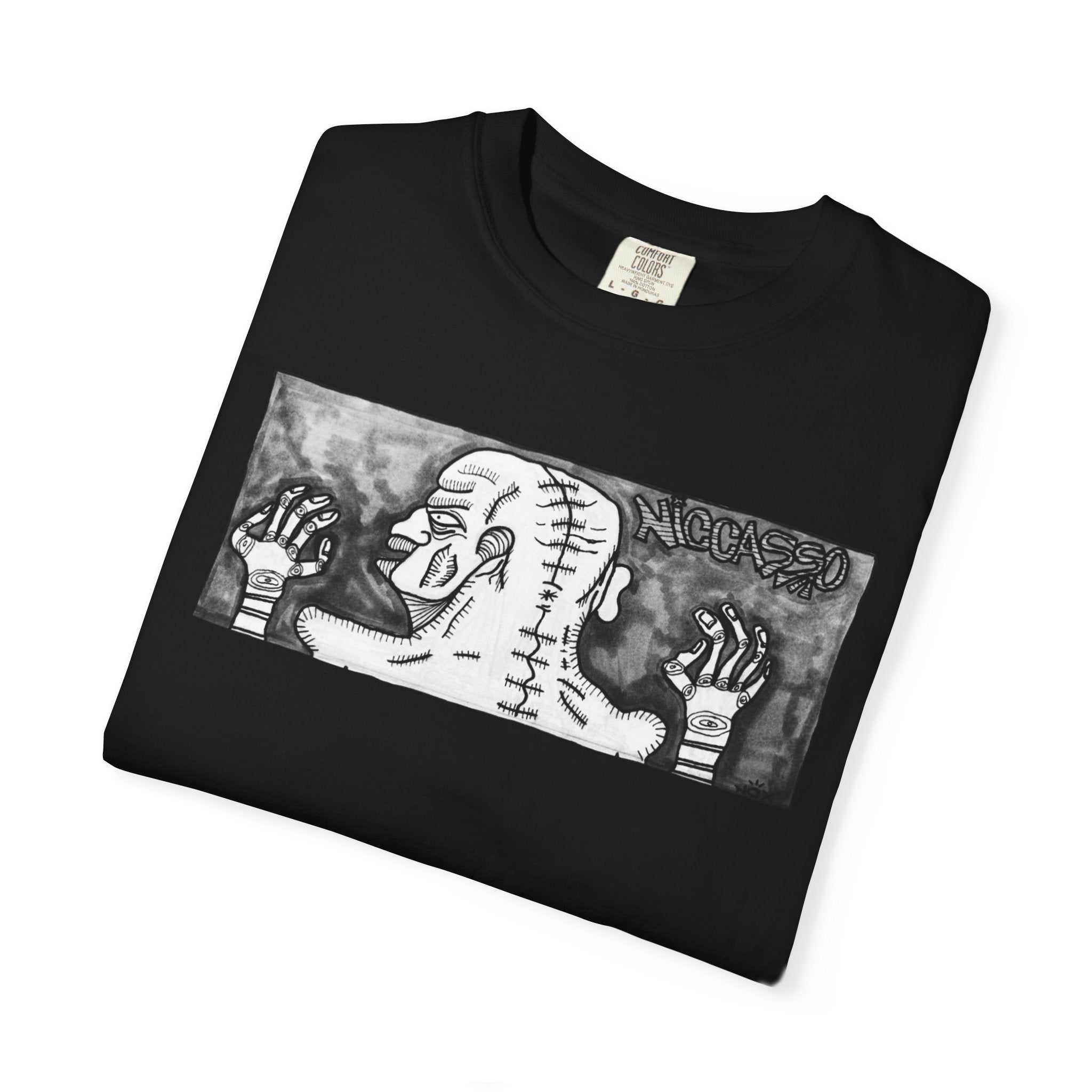 Golden Mind | Graphic Tee | Niccasso x Nox | Black&White Edition
